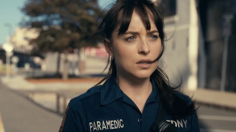 Webb wearing her paramedic uniform