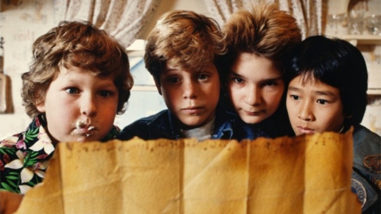 Corey Feldman and Sean Astin in The Goonies