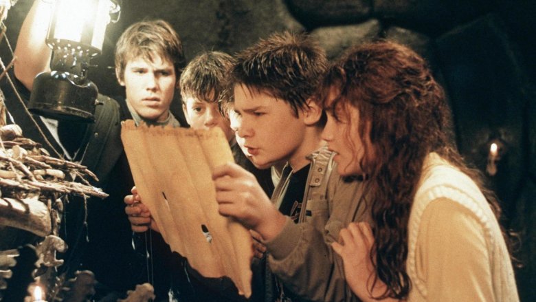 Josh Brolin, Sean Astin, and Corey Feldman in The Goonies