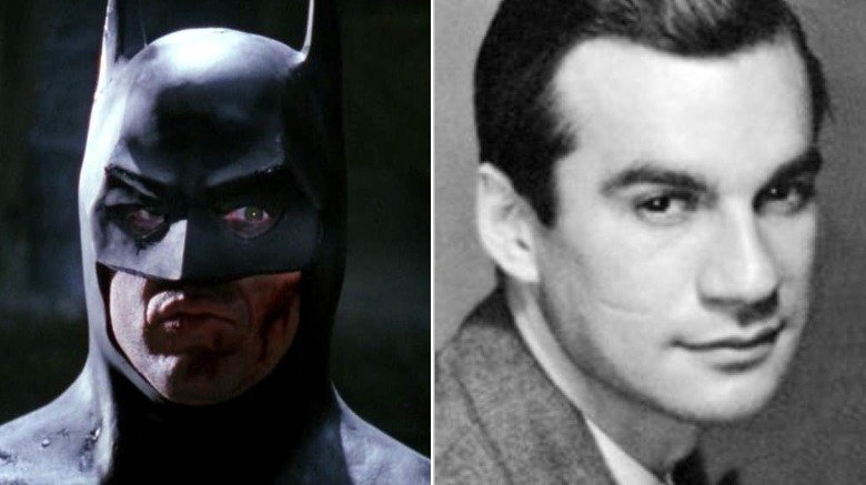 Split image of Batman and Bill Finger