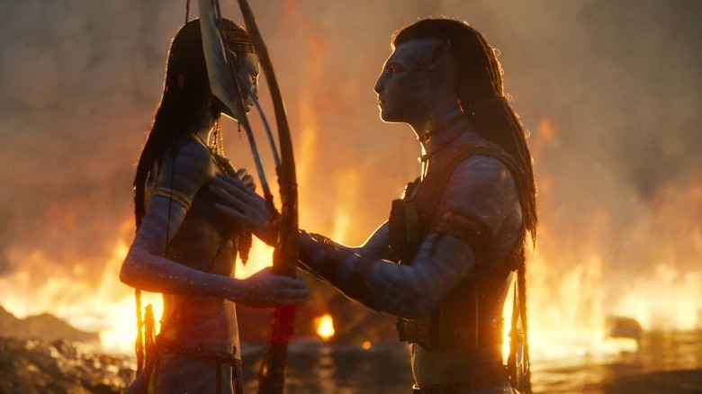 Neytiri and Jake speak