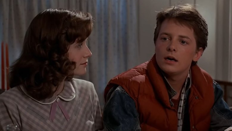 Lea Thompson and Michael J. Fox in Back to the Future