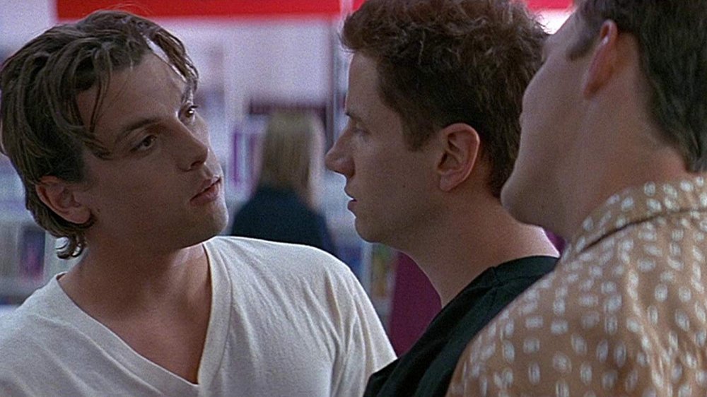 Skeet Ulrich, Jamie Kennedy, and Matthew Lillard in Scream