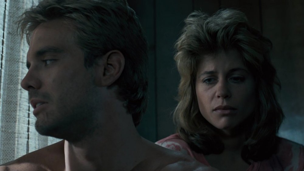 Michael Biehn and Linda Hamilton in The Terminator