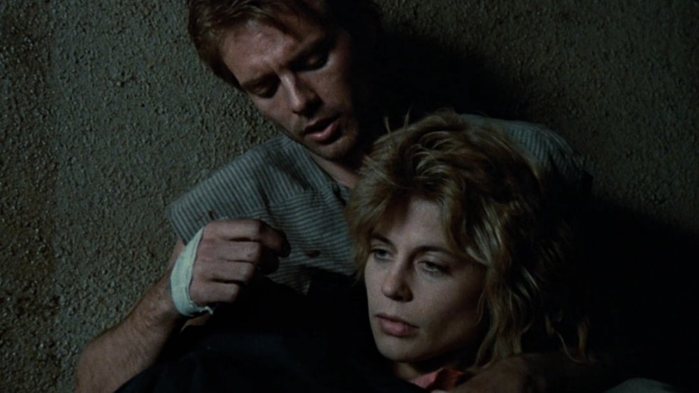 Michael Biehn and Linda Hamilton in The Terminator