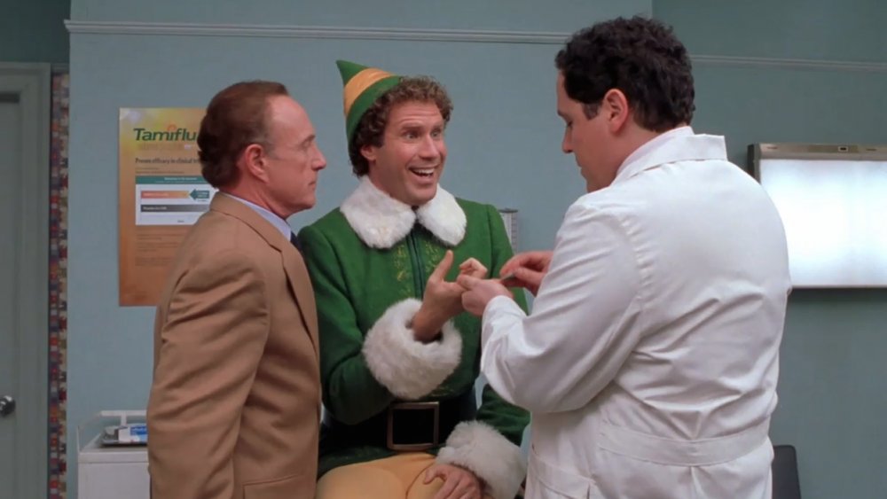 Will Ferrell, James Caan and Jon Favreau in Elf