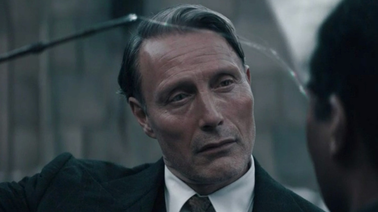 Mads Mikkelsen as Grindelwald in Fantastic Beasts: The Secrets of Dumbledore trailer.