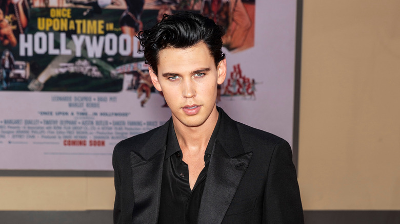 Austin Butler red carpet black hair