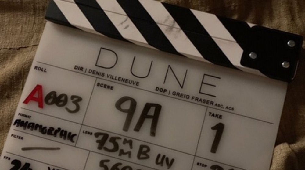 Film slate from Dune 2020