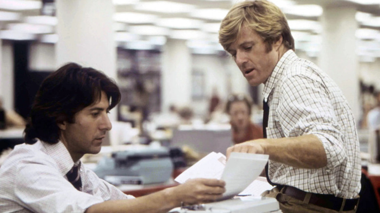 Dustin Hoffman and Robert Redford