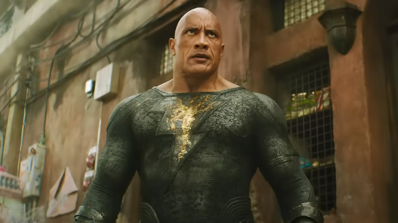 Black Adam getting ready to fight