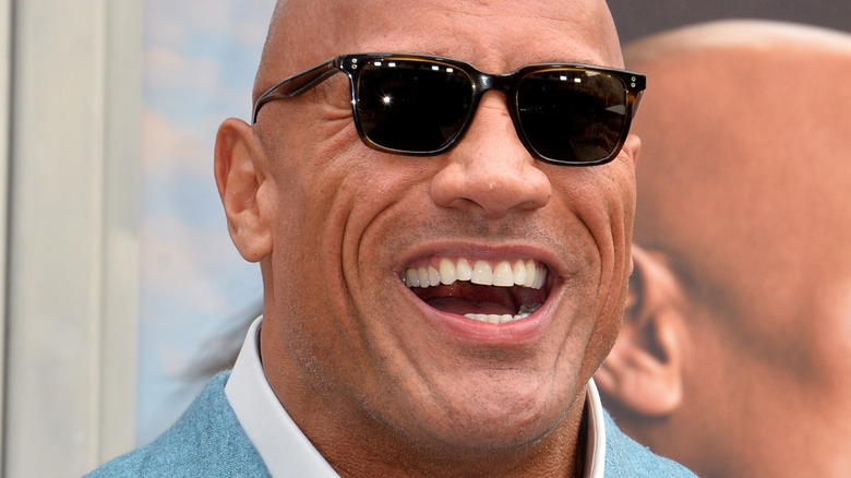 Dwayne Johnson in sunglasses