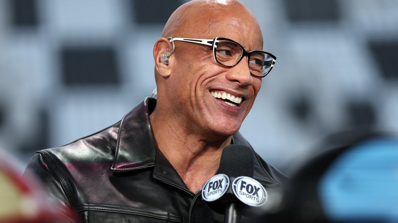 Dwayne Johnson smiling 