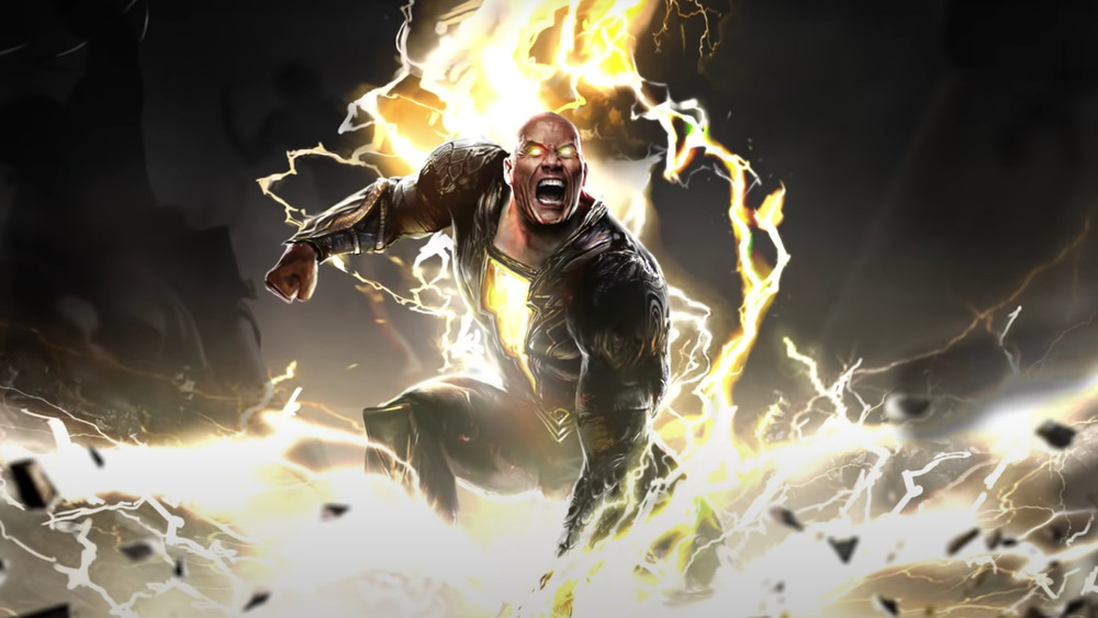 Dwayne Johnson Black Adam lightning punch