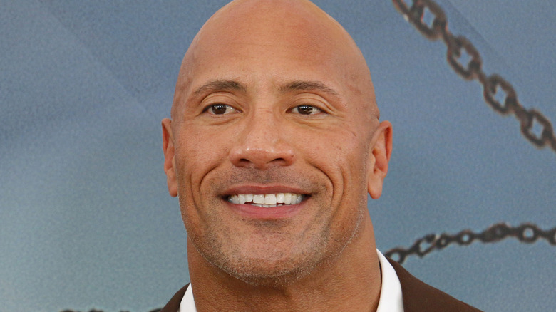 Dwayne Johnson posing