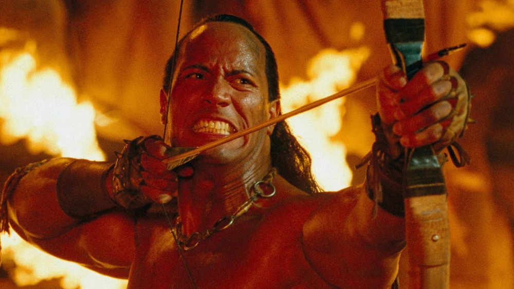 Dwayne Johnson as The Scorpion King in the The Scorpion King