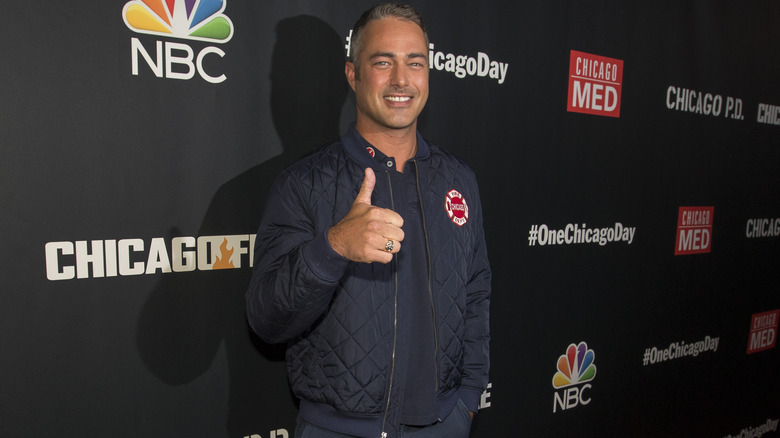 Taylor Kinney smiling