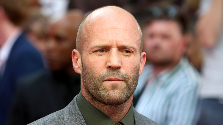 Jason Statham furrows his brow