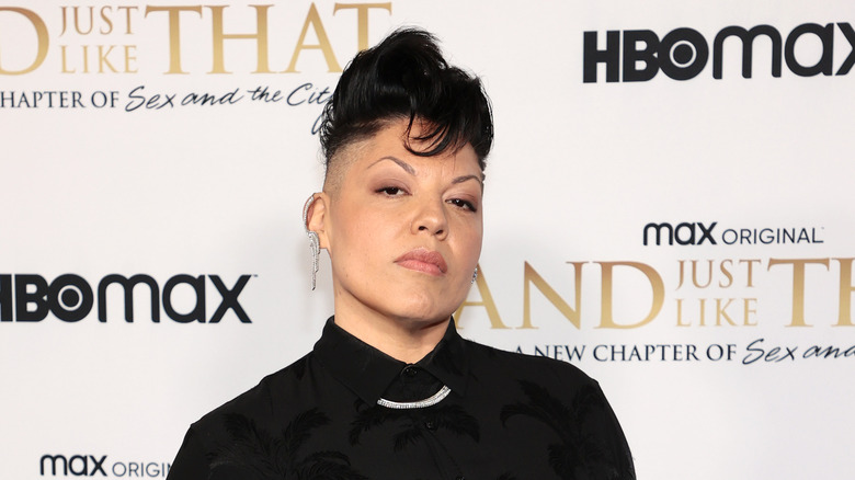 Sara Ramirez tilts her head