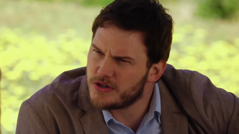 Chris Pratt squinting