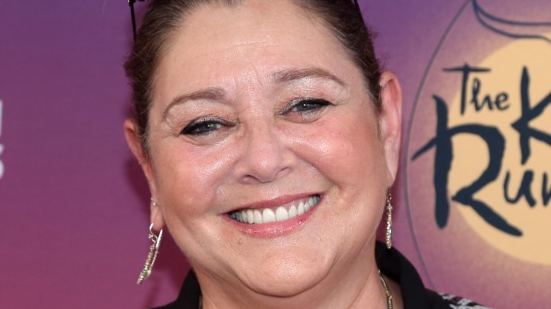 Camryn Manheim smiles at a Broadway premiere