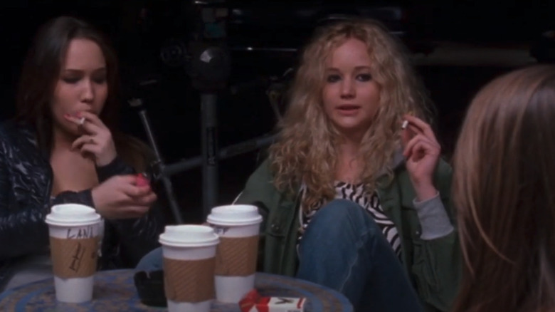 Three girls at a table