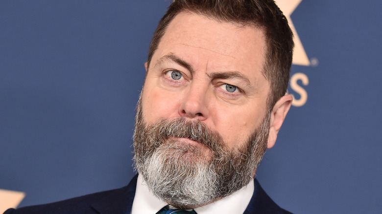 Nick Offerman on the red carpet