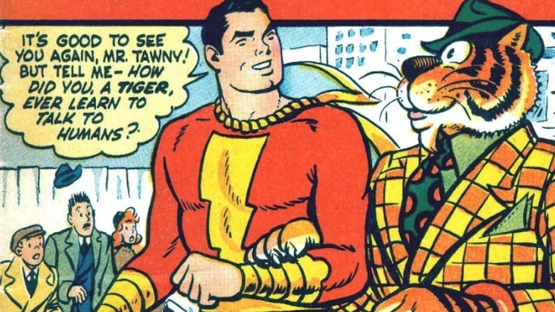 Tawky Tawny speaking to Captain Marvel