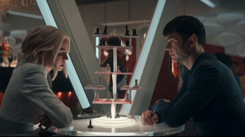 Spock and Chapel play chess