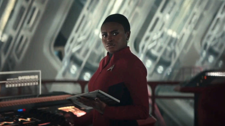 Uhura works in engineering