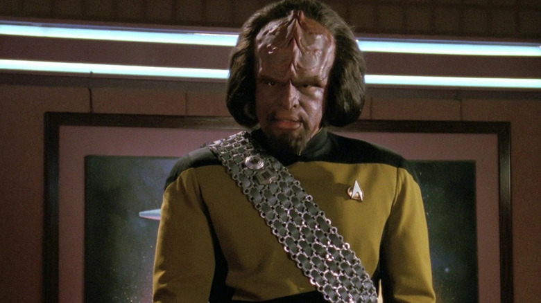 Worf in the ready room