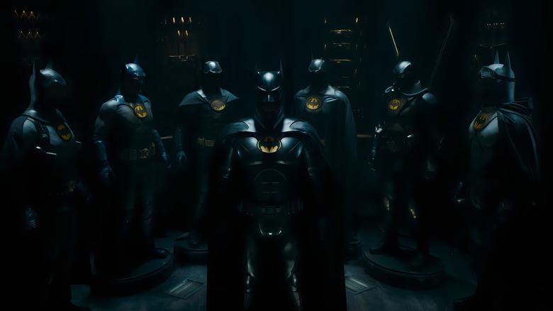 Batsuits on display