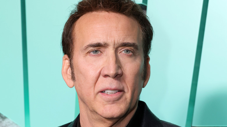 Nicolas Cage smiles