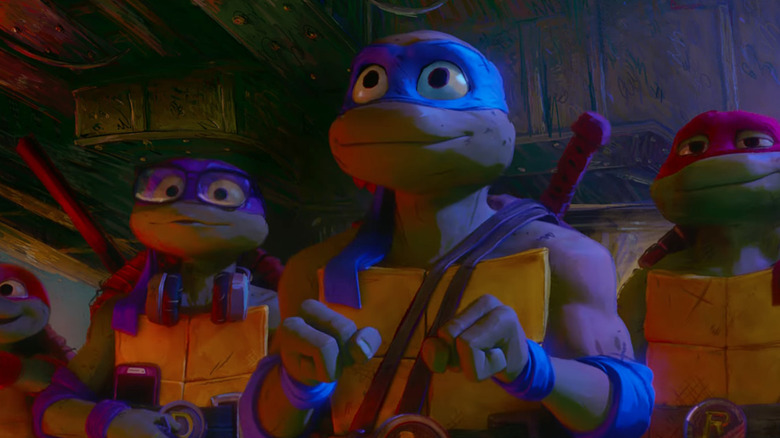 The turtles talking about the ooze