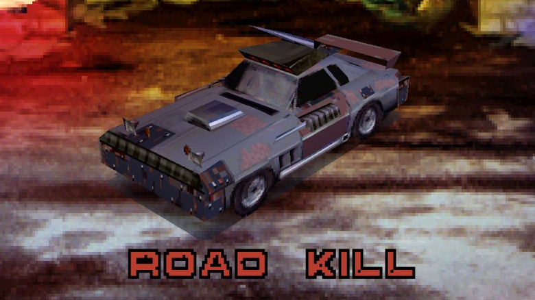 Roadkill being selected in the first Twisted Metal game