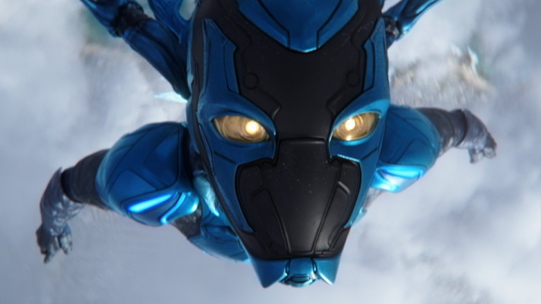 Blue Beetle flies into space