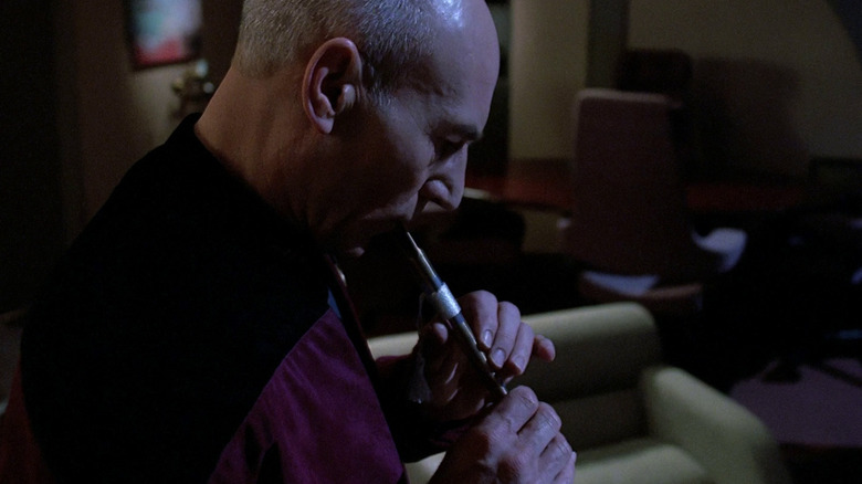 Captain Picard plays his Ressikan flute