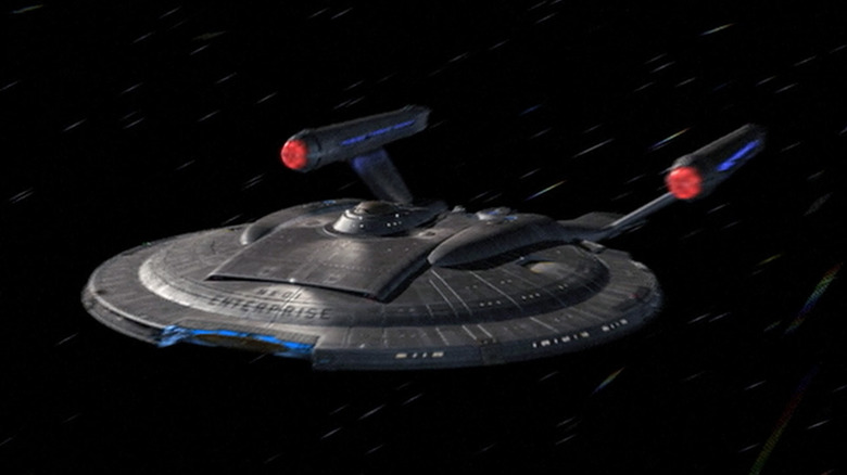 Enterprise NX-01 at warp