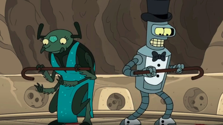 A beetle and Bender tap dance