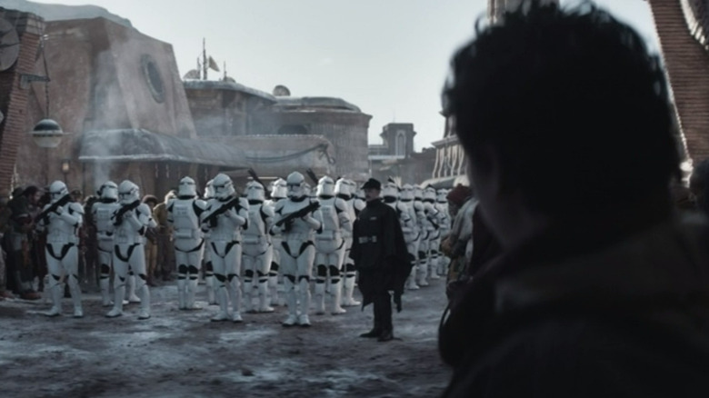 Clone troopers marching