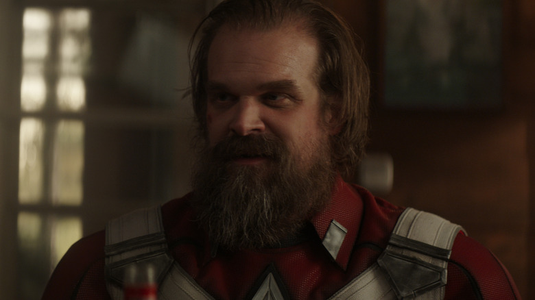 David Harbour Red Guardian uniform