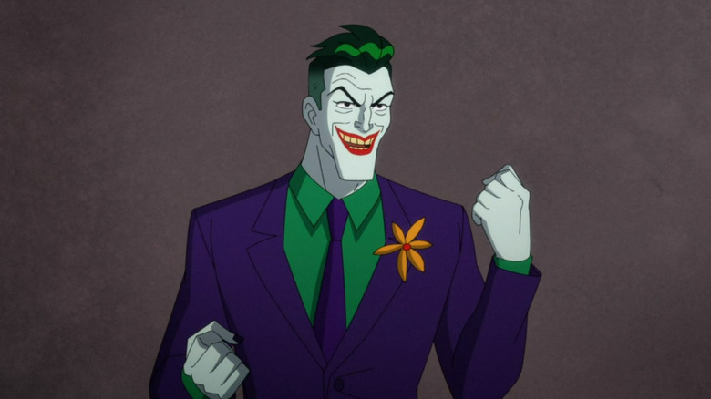 The Joker laughing