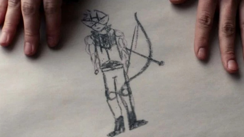 Kate's Hawkeye costume drawing