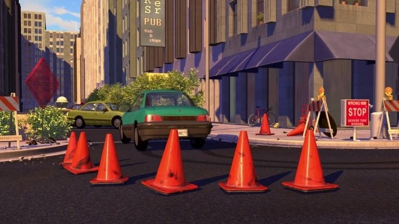 The toys hiding under traffic cones