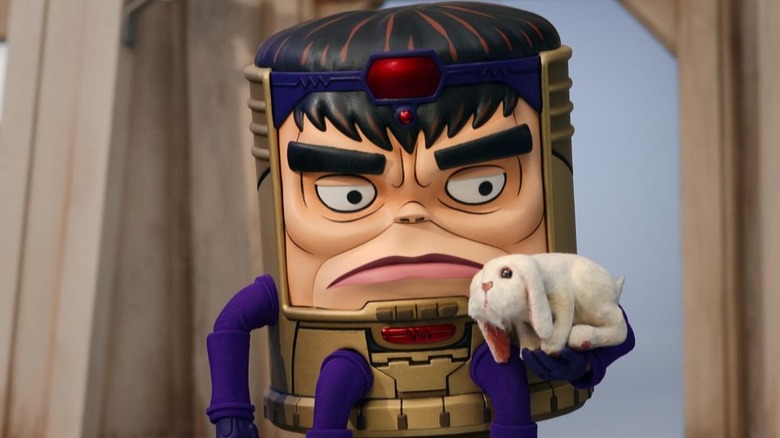 MODOK holding Mr. Waffles