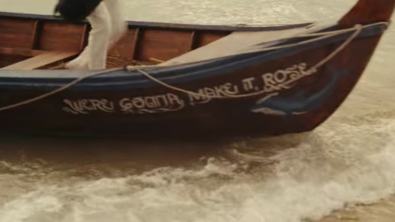 Booth's skiff hitting ground