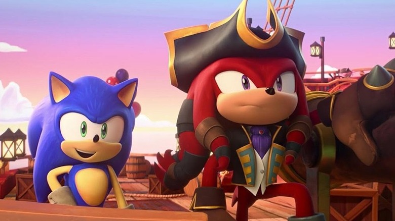 Sonic with pirate Knuckles