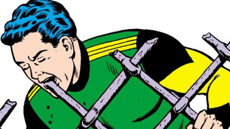 Matter-Eater lad eating a fence