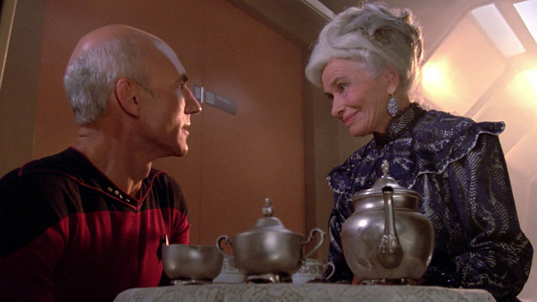 Yvette Picard sits for tea with Jean-Luc