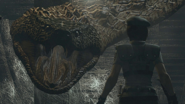 Yawn the giant snake in Resident Evil